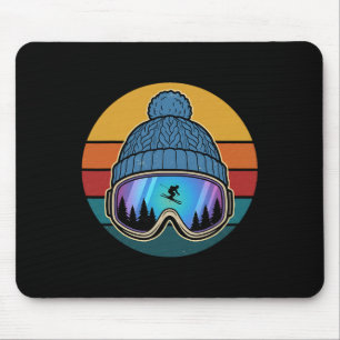 Mousepad Esquiador Esqui Esportes De Inverno Encostas Monta