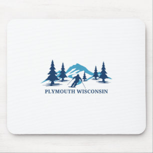 Mousepad Esquiamento de Esqui Plymouth Wisconsin Resort Ski