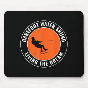 Mousepad Esquiar descalço na água de barco a motor