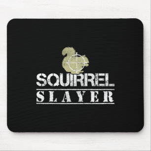 Mousepad Esquilo Caça Com Esquilo Engraçado Caça Esquilo Hu