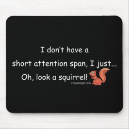 Mousepad Esquilo curto da capacidade de concentração