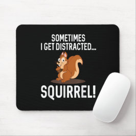 Mousepad ESQUILO DISTRAÍDO ENGRAÇADO Animais Fazenda Zoológ