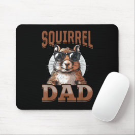 Mousepad Esquilo Engraçado Pai Esquilo Animal