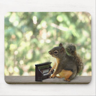 Mousepad Esquilo que joga o piano