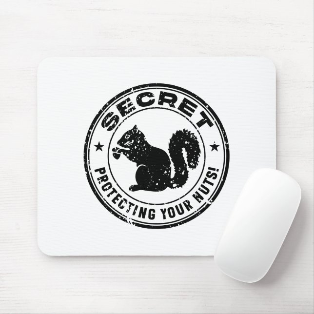 Mousepad Esquilo secreto "Protegendo seus Loucos" se aflora (Com mouse)