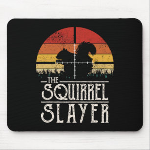 Mousepad Esquilos De Caça Ao Esquilo Com Estilo De Retorno