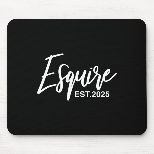 Mousepad Esquire Est 2025 Future Lawyers Law Student Gradua (Frente)