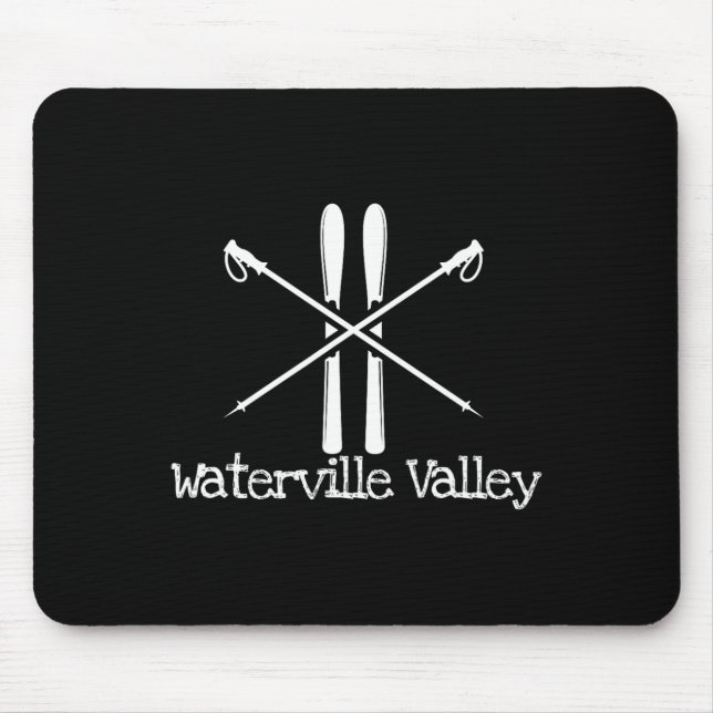 Mousepad Esquis de esqui rústico do vale de Waterville Vall (Frente)