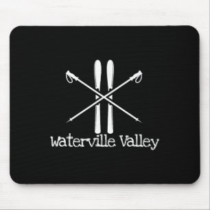 Mousepad Esquis de Esqui Rústico Vale de Waterville Pólos d