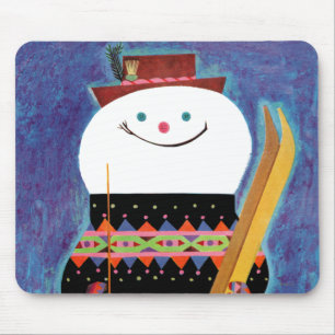 Mousepad Esquis para o boneco de neve