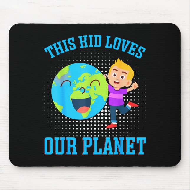 Mousepad Essa Criança Ama Nosso Planeta _1  (Frente)