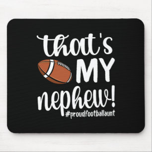Mousepad Essa é minha tia de futebol orgulhosa do sobrinho
