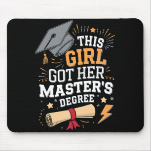 Mousepad Essa Garota Conquistou Sua Formatura no Mestrado