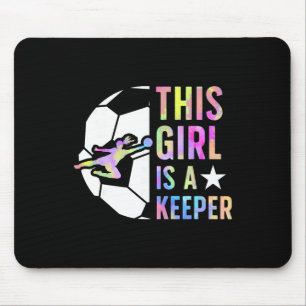 Mousepad Essa Garota É Uma Guardiã Menina Goleira de Futebo