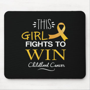 Mousepad Essa garota luta para ganhar a consciência do canc