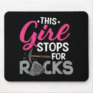 Mousepad Essa Garota Pára Para O Coletor De Rochas Geode Hu