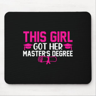 Mousepad Essa Garota Tem Seu Mestrado De Graduação Mestre