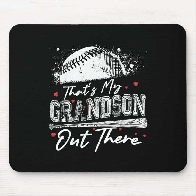 Mousepad Esse é meu neto lá fora vovó Beball Moth (Frente)