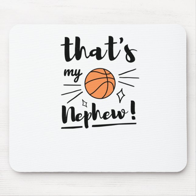 Mousepad Esse é o meu sobrinho de basquete (Frente)