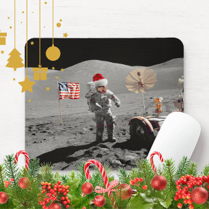 Mousepad Esse É Um Pequeno Passo para o Papai Noel Apollo 1