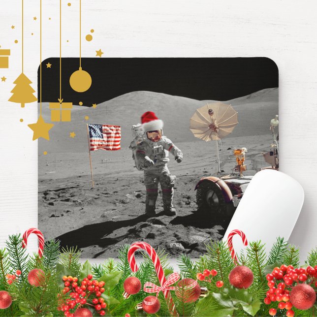 Mousepad Esse É Um Pequeno Passo para o Papai Noel Apollo 1 (Criador carregado)