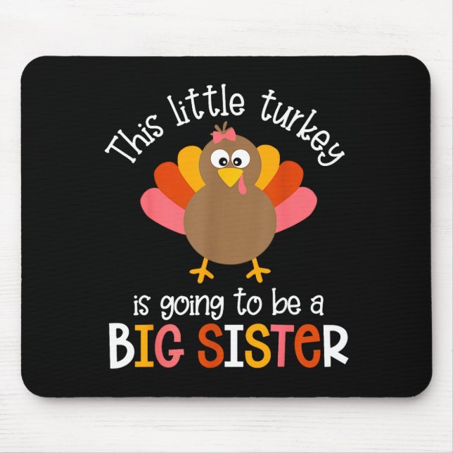 Mousepad Esse Peru Pequeno Vai Ser Uma Irmã Mais Velha Bebê (Frente)