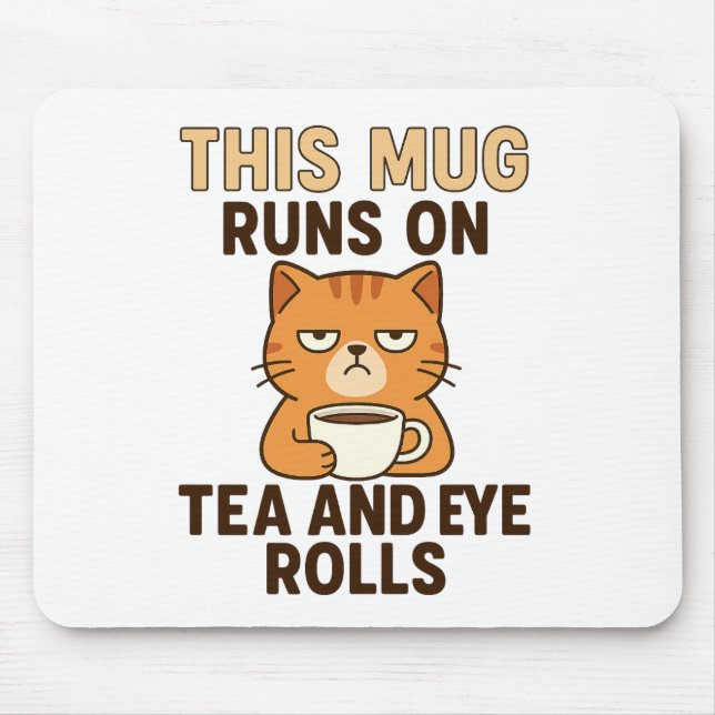 Mousepad Esta Caneca Funciona com Chá e Olhares de Desaprov (Frente)