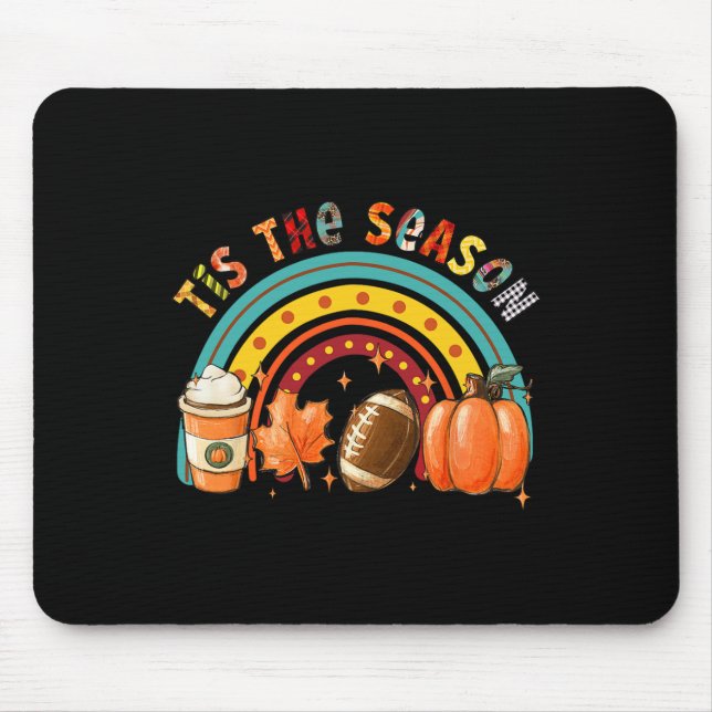 Mousepad Esta É A Época de Futebol Pumpkin Spice Autumn Tha (Frente)