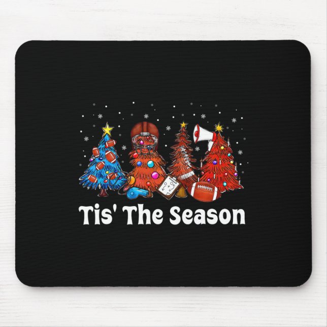 Mousepad Esta É A Época Dos Enfeites de natal De Futebol Pa (Frente)