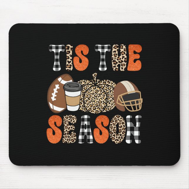 Mousepad Esta É A Época Pumpkin Leaf Latte Fall Graças (Frente)