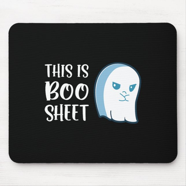 Mousepad Esta É A Folha De Boo Diversão Ditos De Halloween (Frente)