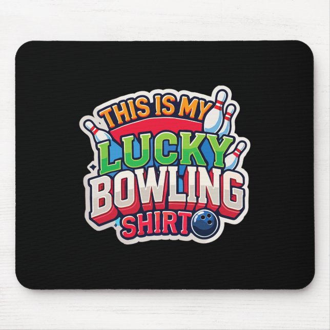 Mousepad Esta É A Minha Design De Boliche Para Homens (Frente)
