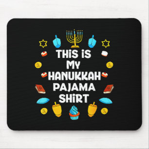Mousepad Esta é Minha Camisa de Pijama de Hanukkah Chanukah