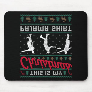 Mousepad Esta é Minha Camisa Feia de Natal de Golfe de Disc