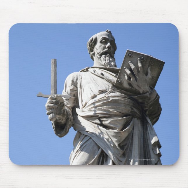 Mousepad Esta estátua do Santo Paul está no local certo (Frente)