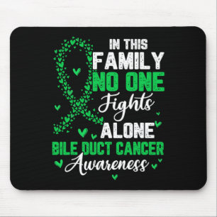Mousepad Esta Família Ninguém Luta Sozinho Câncer de Ducto 