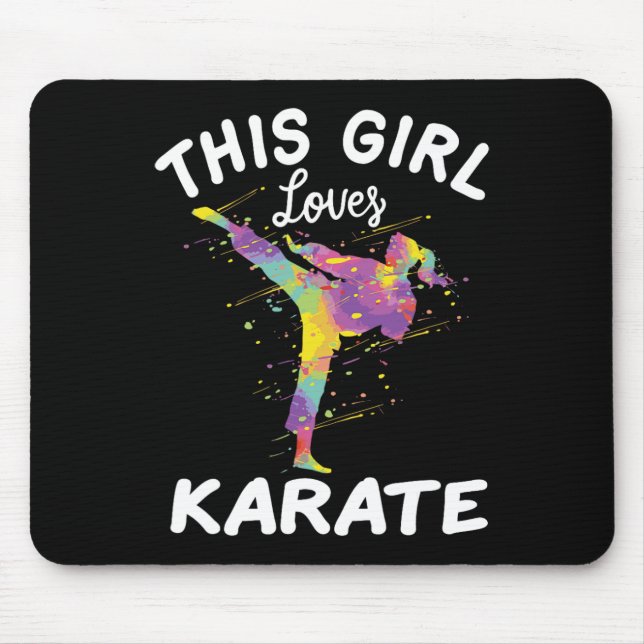 Mousepad Esta Menina Adora Karate (Frente)