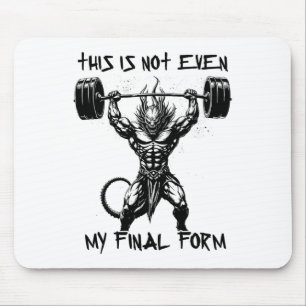 Mousepad Esta não é a minha forma final de besta de ginásti