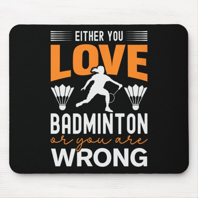 Mousepad Está no meu Dna Dminton Shuttle Racket Dminton Pla (Frente)