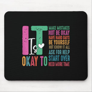Mousepad Está Tudo Bem Não Estar Bem Sensibilização Para A