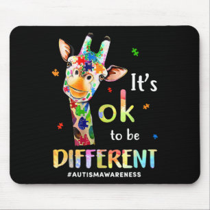 Mousepad Está Tudo Bem Ser Diferente Quebra-cabeça De Giraf