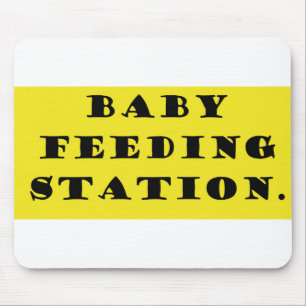 Mousepad Estação de alimentação de bebês