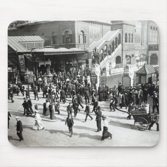 Mousepad Estação de comboio da rua larga, Londres, c.1890 (Frente)