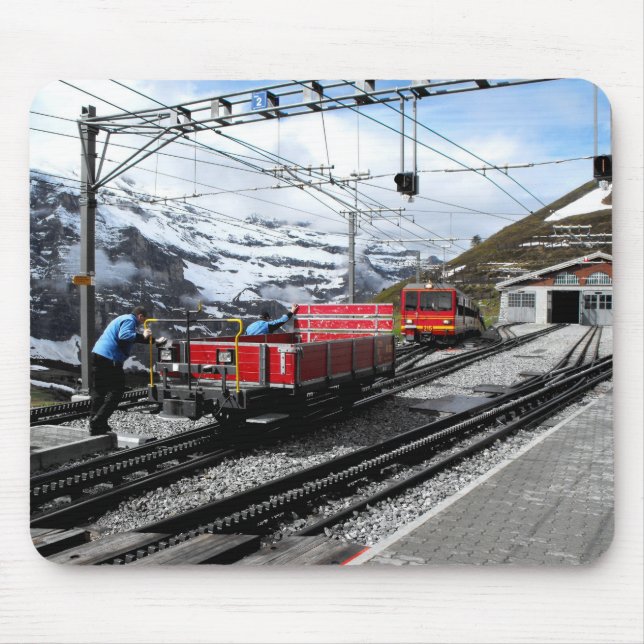 Mousepad Estação de Kleine Scheidegg em Suiça (Frente)
