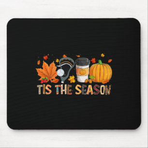 Mousepad Estação Leopardo Pumpkin Lacrosse Halloween Fall L