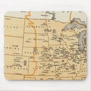 Mousepad Estações De Radiodifusão Dos Estados Unidos