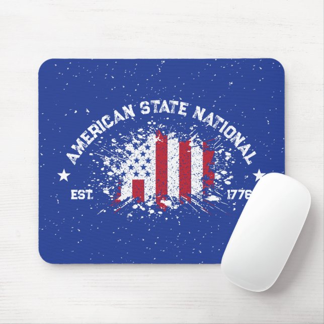Mousepad Estado Americano Bandeira da Paz Esplat Est 1776 (Com mouse)