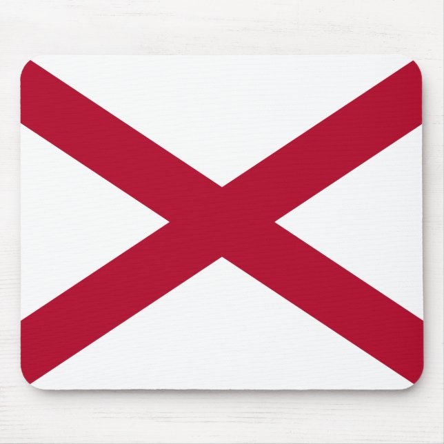 Mousepad Estado da bandeira do Alabama (Frente)