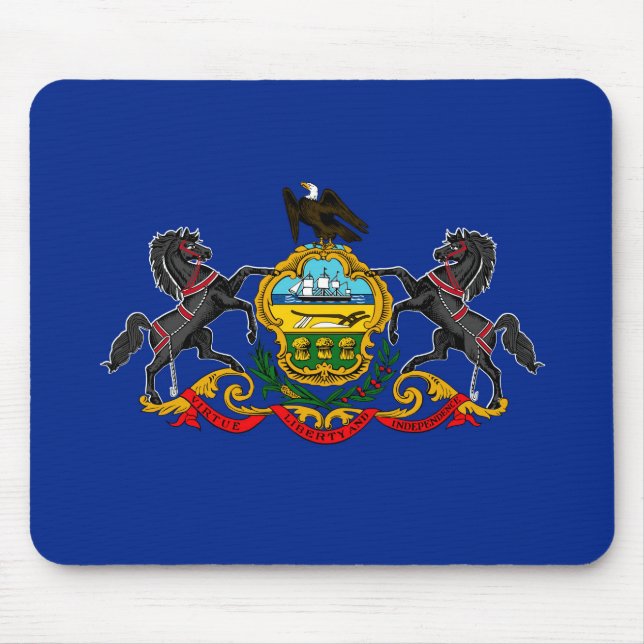 Mousepad Estado da Pensilvânia Flag Design (Frente)