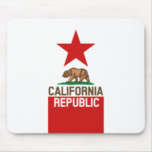 Mousepad Estado da República da CALIFÓRNIA Sinalizador da